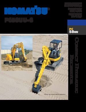 Minirypadla Komatsu PC58UU-3