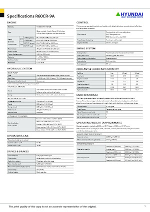 Minirypadla Hyundai R60CR-9A