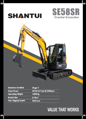 Minirypadla Shantui SE58SR
