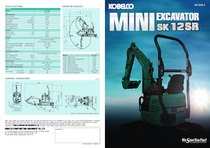 Minirypadla Kobelco SK 12 SR 3