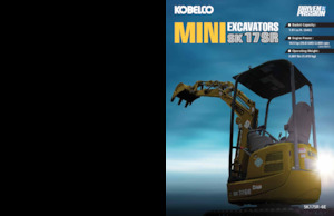 Minirypadla Kobelco SK 17 SR 6E