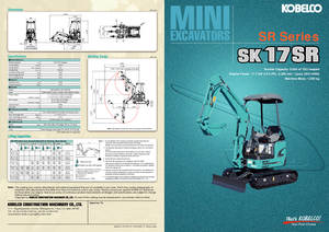 Minirypadla Kobelco SK 17 SR 3