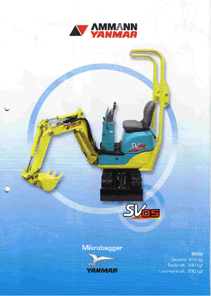Minirypadla Yanmar SV 05