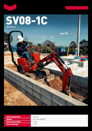 Minirypadla Yanmar SV08-1C