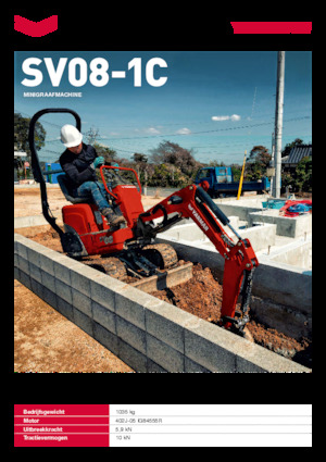 Minirypadla Yanmar SV08-1C