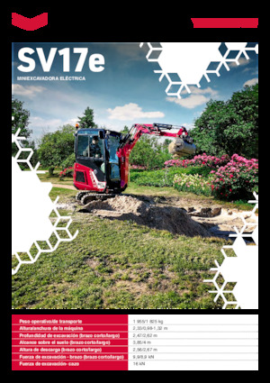 Elektrická pásová rypadla Yanmar SV17e