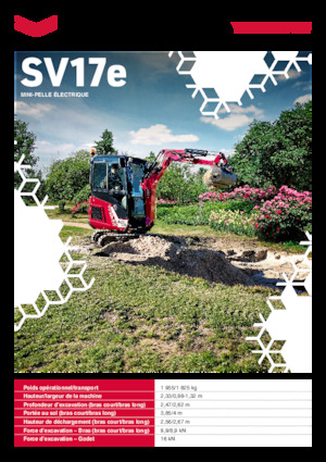 Elektrická pásová rypadla Yanmar SV17e