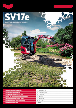 Elektrická pásová rypadla Yanmar SV17e