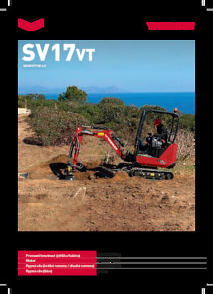 Minirypadla Yanmar SV17VT