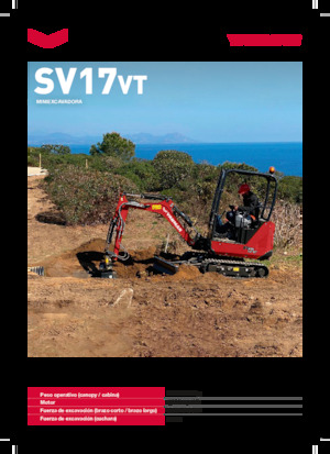 Minirypadla Yanmar SV17VT