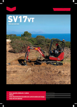 Minirypadla Yanmar SV17VT