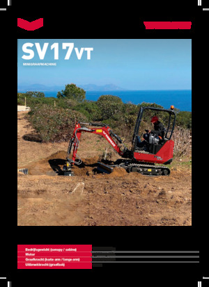Minirypadla Yanmar SV17VT