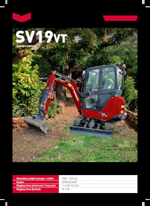 Minirypadla Yanmar SV19VT