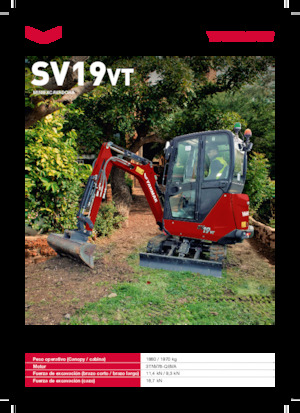 Minirypadla Yanmar SV19VT