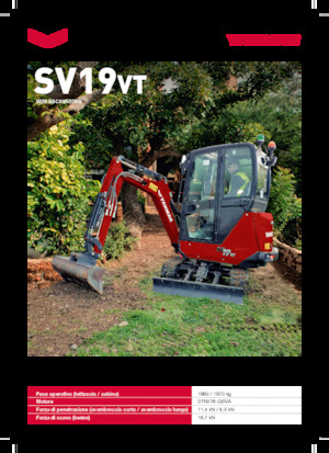 Minirypadla Yanmar SV19VT