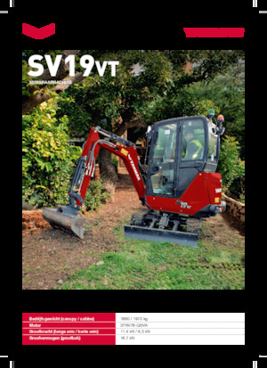 Minirypadla Yanmar SV19VT