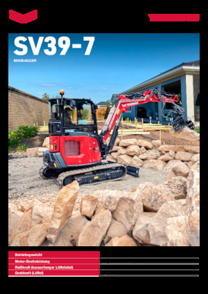 Minirypadla Yanmar SV39-7
