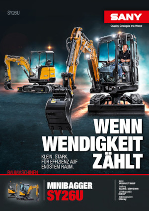 Minirypadla Sany SY26U