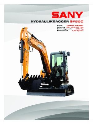 Minirypadla Sany SY50C
