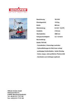 Minirypadla Takeuchi TB 014 S