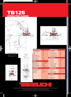 Minirypadla Takeuchi TB 125