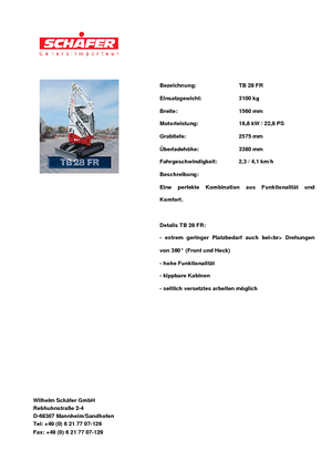 Minirypadla Takeuchi TB 28 FR