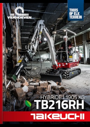 Minirypadla Takeuchi TB 216 Hybrid