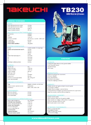 Minirypadla Takeuchi TB 230