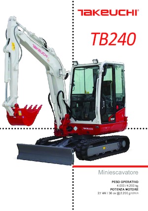 Minirypadla Takeuchi TB 240
