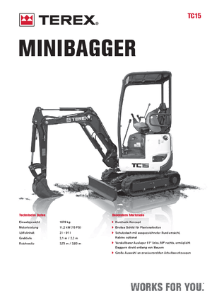 Minirypadla Terex TC 15