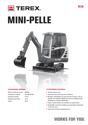 Minirypadla Terex TC 16