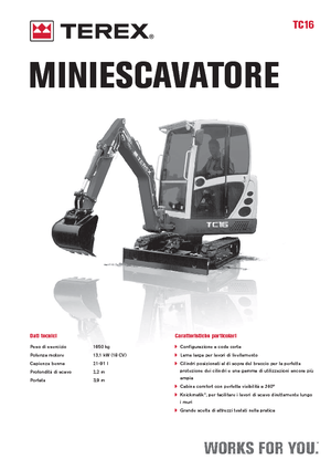 Minirypadla Terex TC 16