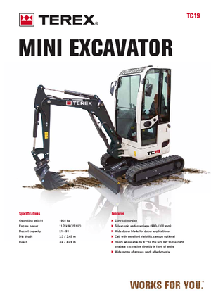 Minirypadla Terex TC 19 Z
