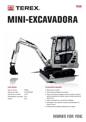 Minirypadla Terex TC 20