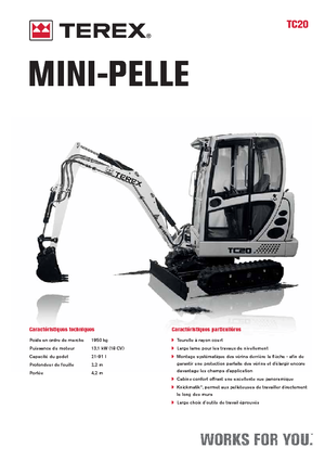 Minirypadla Terex TC 20