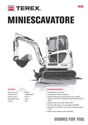 Minirypadla Terex TC 25