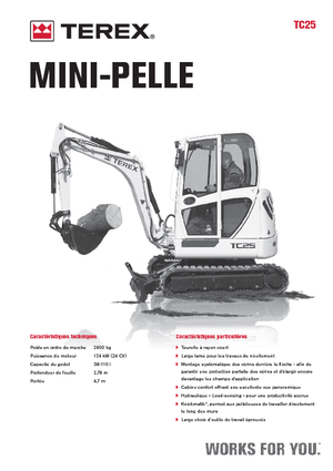 Minirypadla Terex TC 25