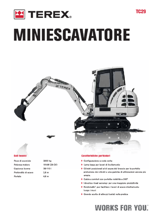 Minirypadla Terex TC 29