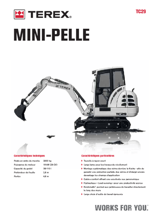 Minirypadla Terex TC 29