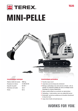 Minirypadla Terex TC 35