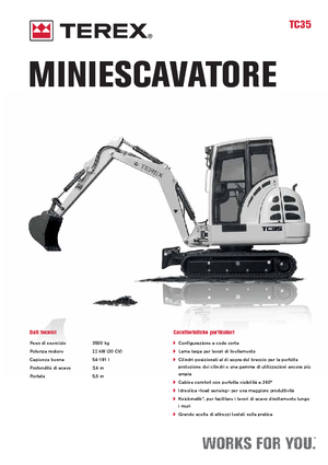 Minirypadla Terex TC 35
