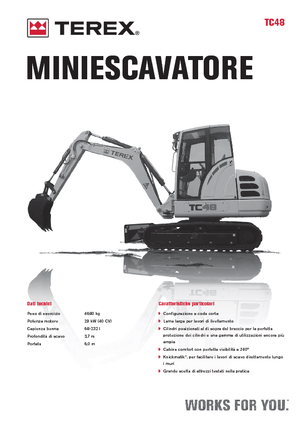 Minirypadla Terex TC 48