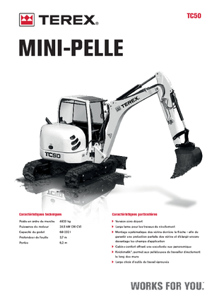 Minirypadla Terex TC 50