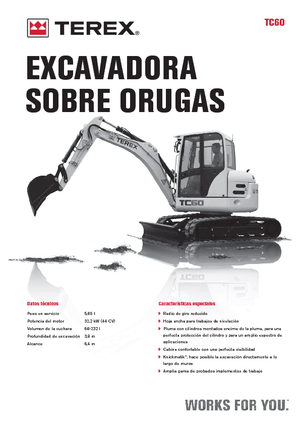 Minirypadla Terex TC 60