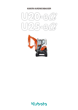 Minirypadla Kubota U25-3α GL
