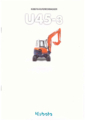 Minirypadla Kubota U45-3α G