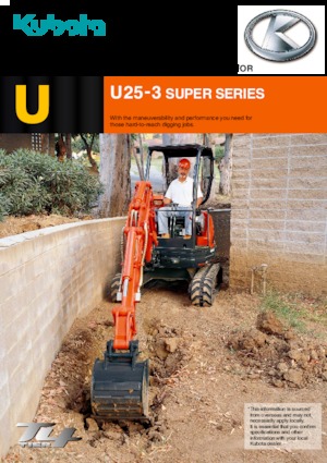 Minirypadla Kubota U25-3S