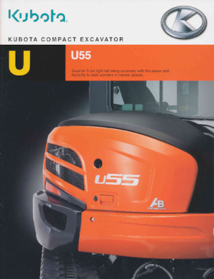 Minirypadla Kubota U55