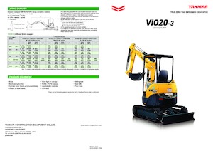 Minirypadla Yanmar VIO 20