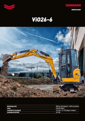 Minirypadla Yanmar VIO 26-6 PR